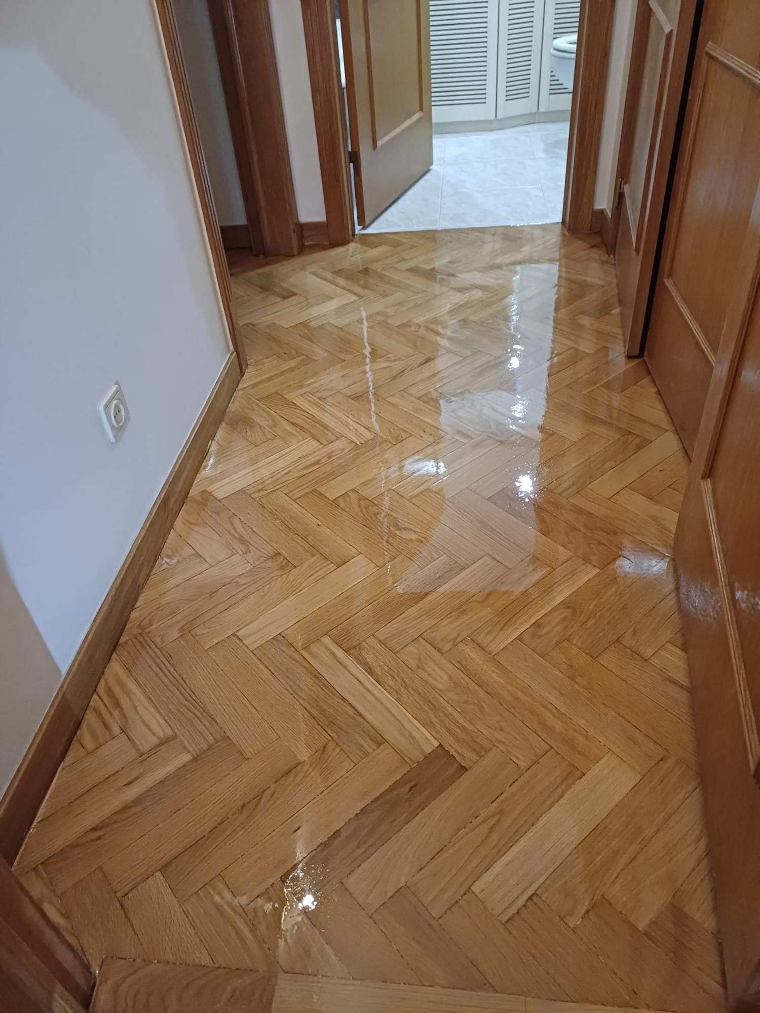 Piso de madeira moderno